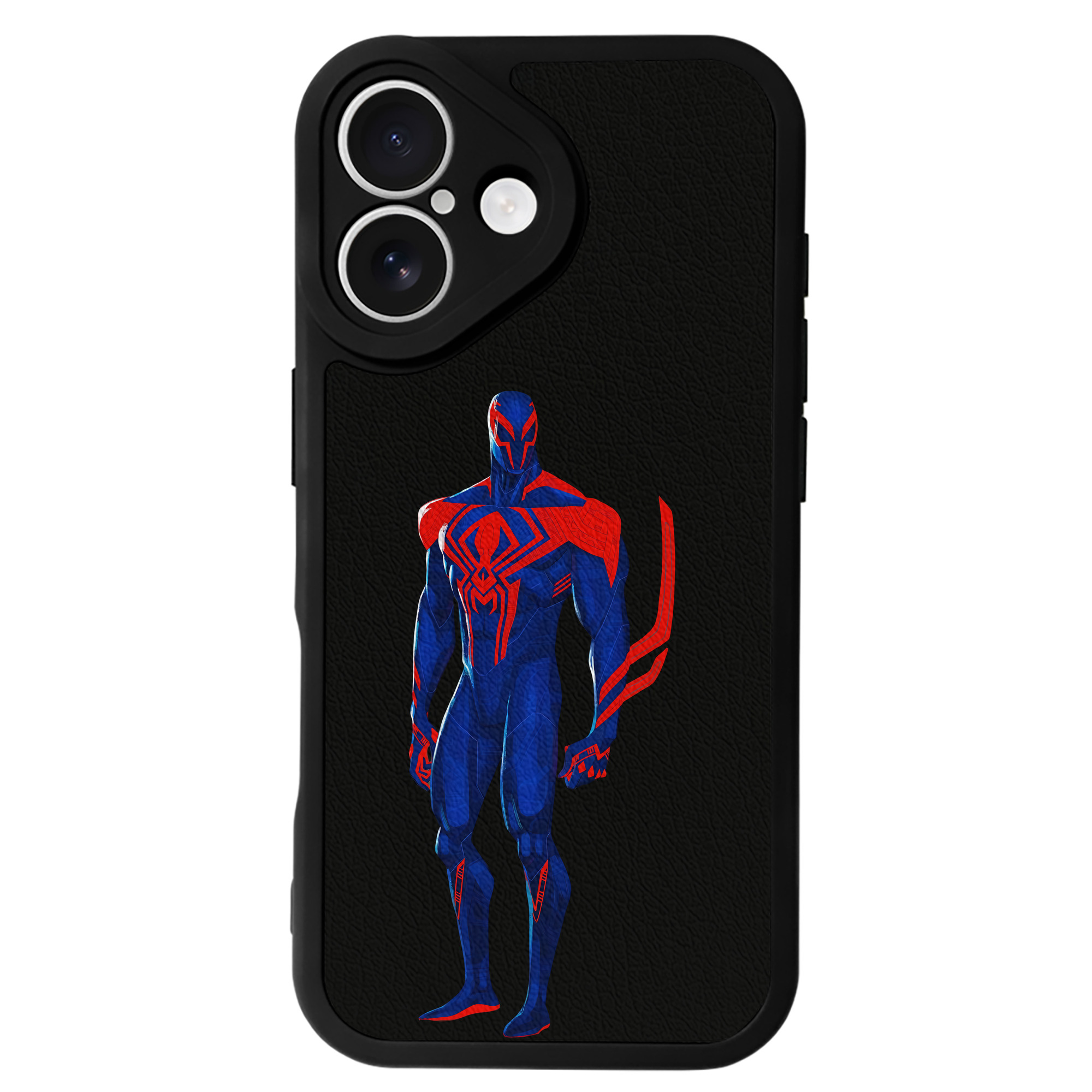 （画像用） Spider Man スパイダーマン 【iPhone 16シリーズ対応】シリコンスマホケース（レザー調） 材質：シリコン
